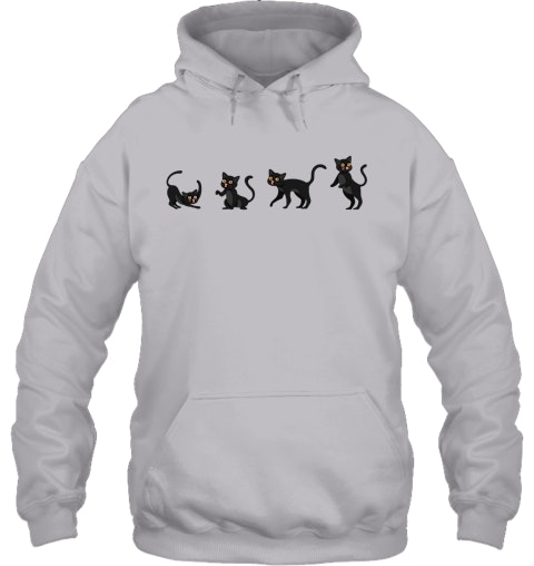 Four Black Cat Pullover Hoodies And Sweatshirts For Black Cat Lovers