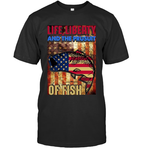 American Flag Fishing Shirt Vintage 4th July